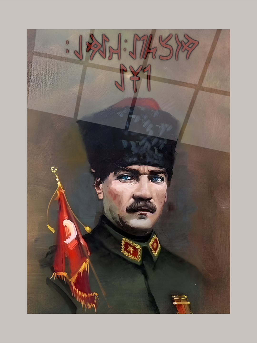 Atatürk Cam Tablo -Atatürk-10