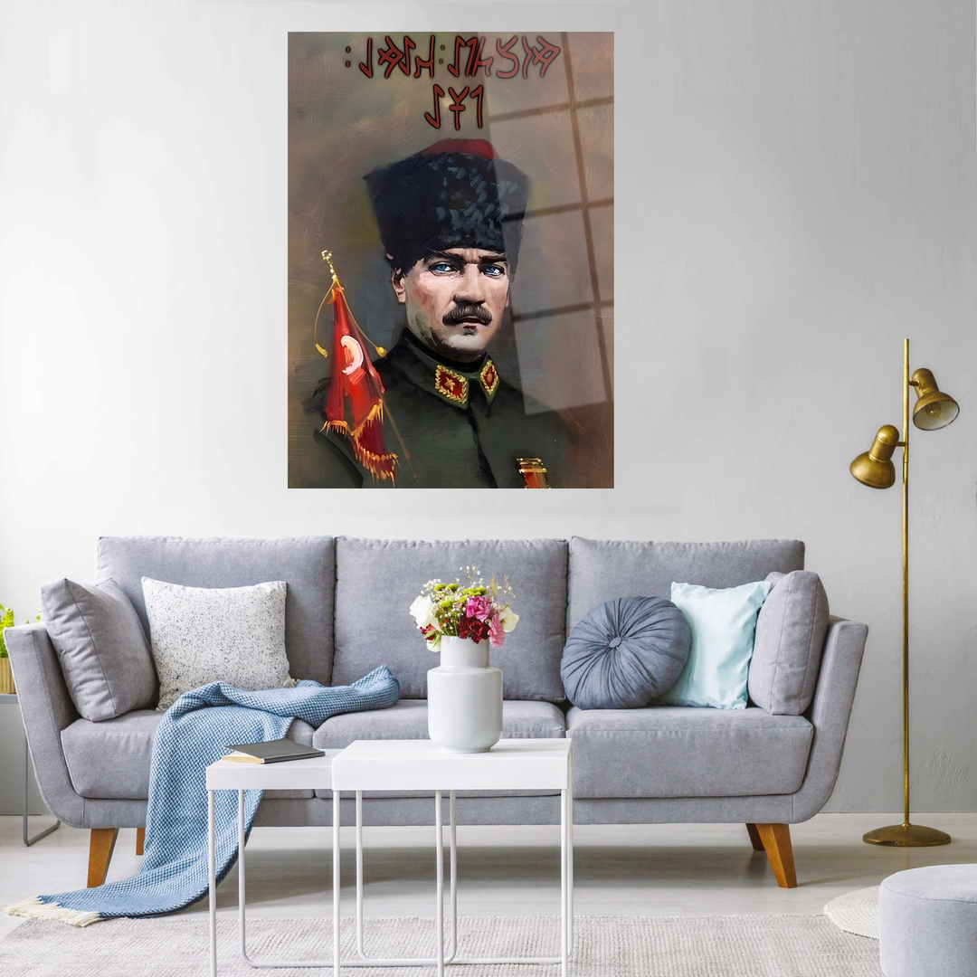 Atatürk Cam Tablo -Atatürk-10