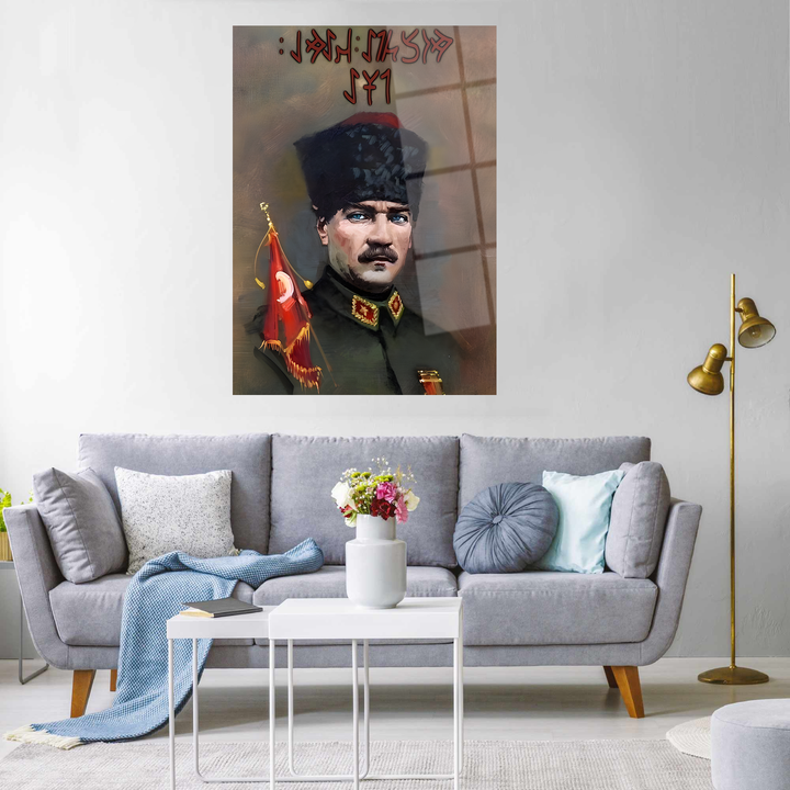 Atatürk Cam Tablo -Atatürk-10