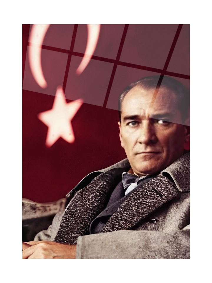 Atatürk Cam Tablo -Atatürk-15