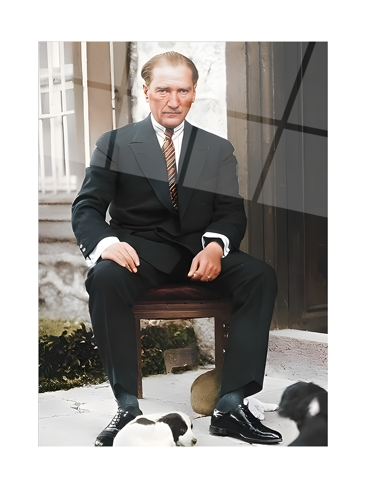 Atatürk Cam Tablo -Atatürk-4