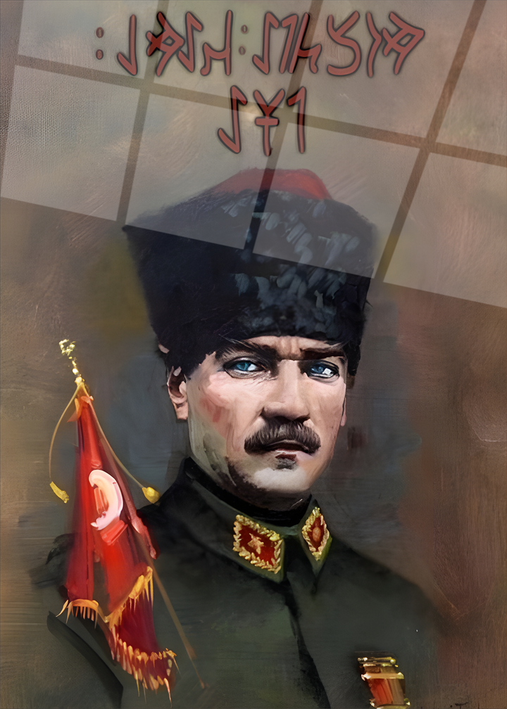 Atatürk Cam Tablo -Atatürk-10