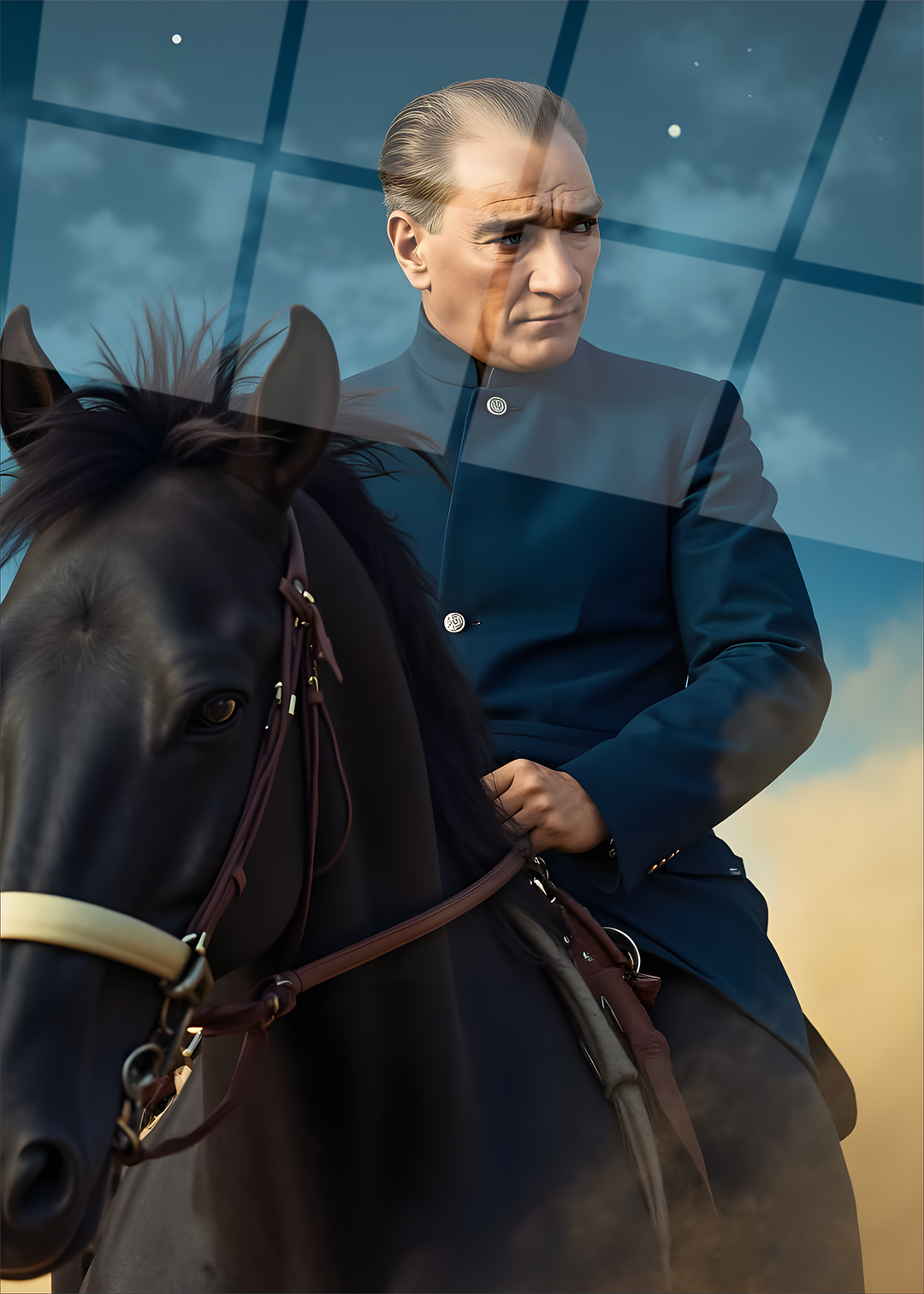 Atatürk Cam Tablo -Atatürk-14