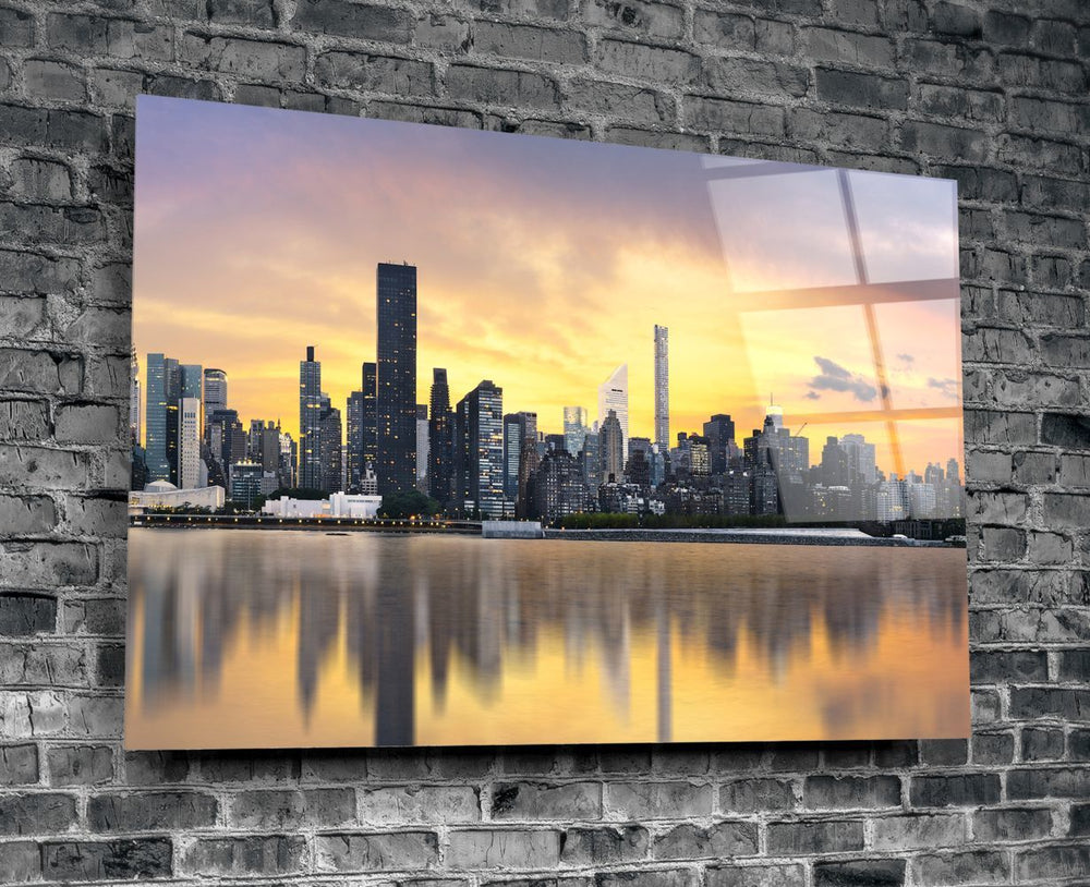 Downtown (Şehir Merkezi) Cam Tablo