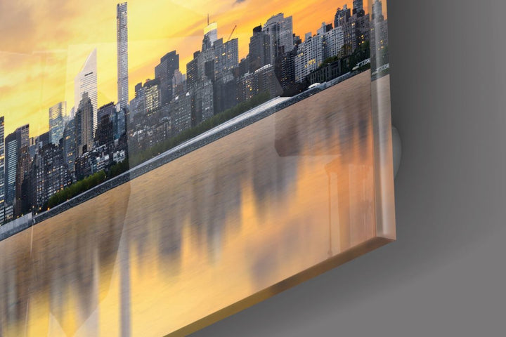 Downtown (Şehir Merkezi) Cam Tablo