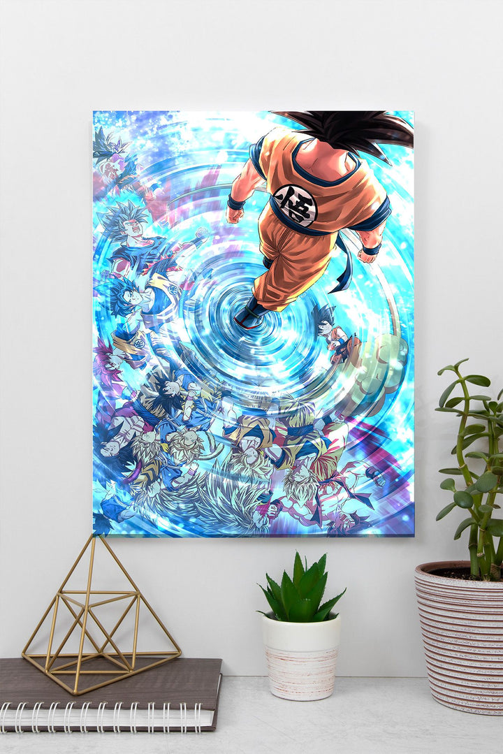 Goku Water Reflexion Saiyans Dragonball
