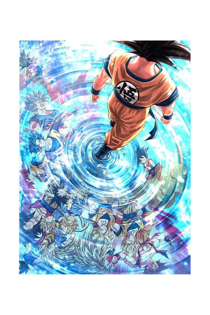 Goku Water Reflexion Saiyans Dragonball