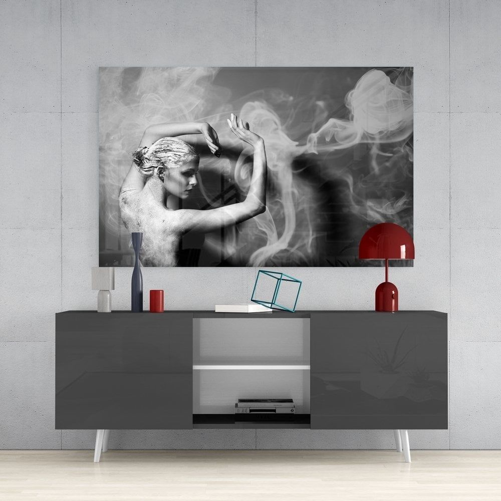 Dumanın Dansı Cam Tablo