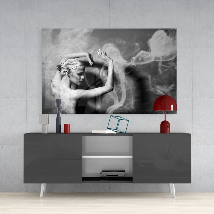 Dumanın Dansı Cam Tablo