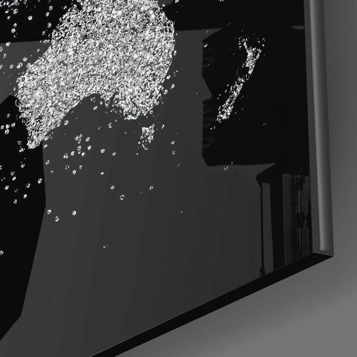 Dünya Haritası Cam Tablo