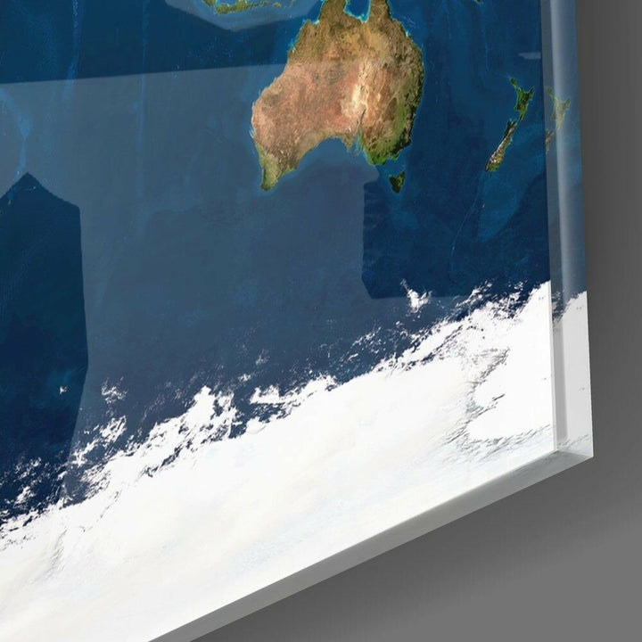 Dünya Haritası Cam Tablo No:3047