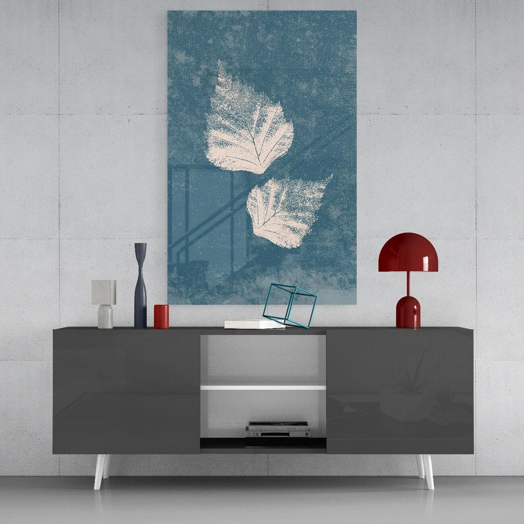 Düşen Yapraklar Cam Tablo