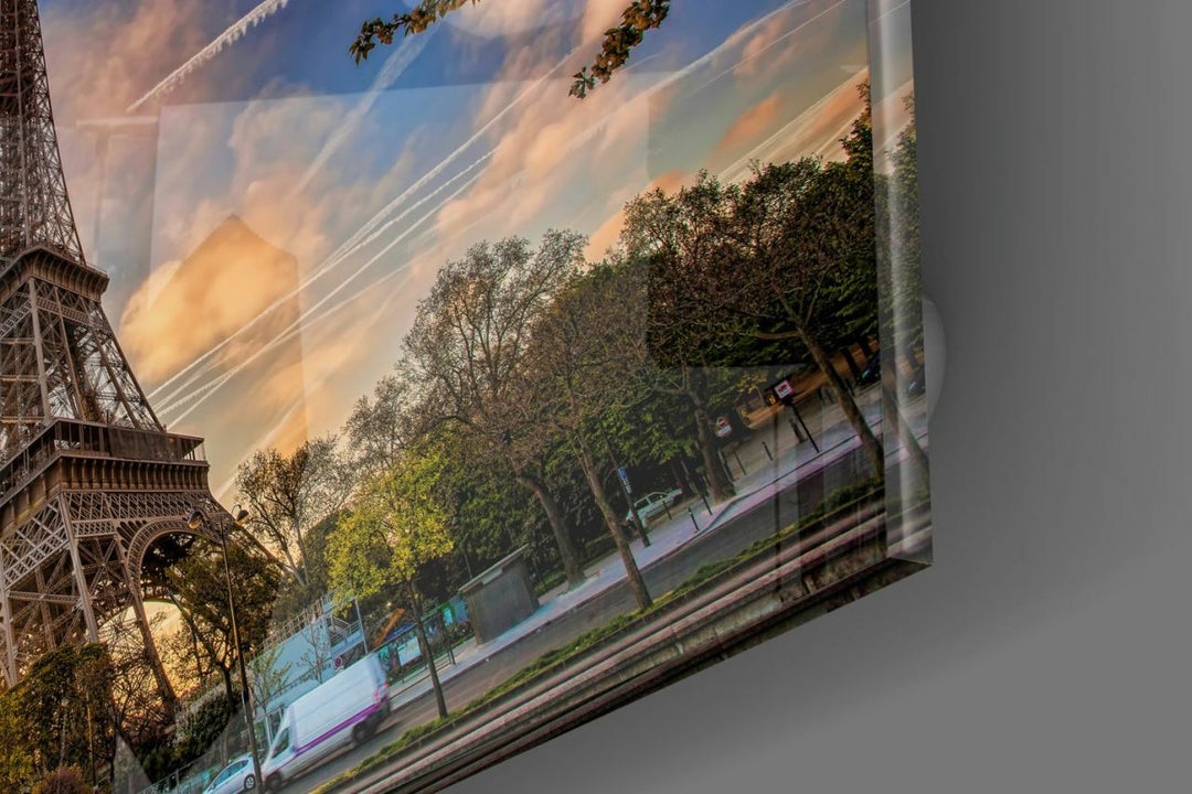 Eyfel Kulesi Cam Tablo