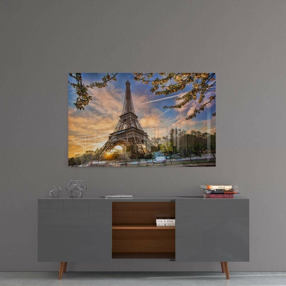 Eyfel Kulesi Cam Tablo