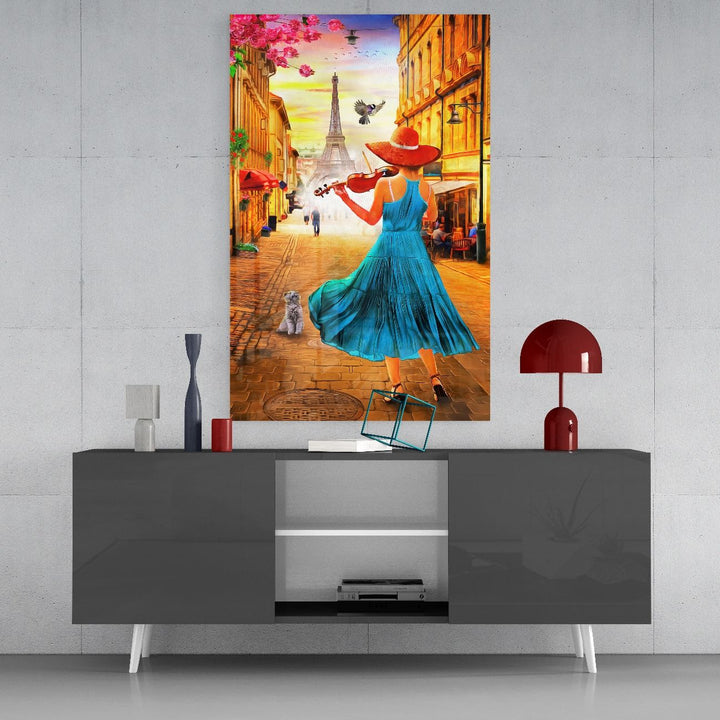 Eyfel Ve Müzik Cam Tablo