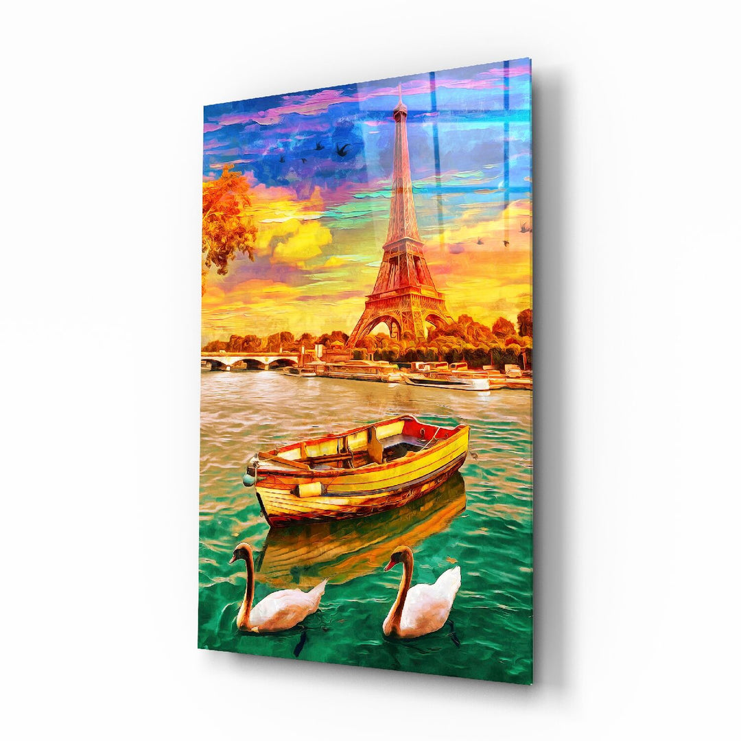Eyfel ve Tekne Cam Tablo