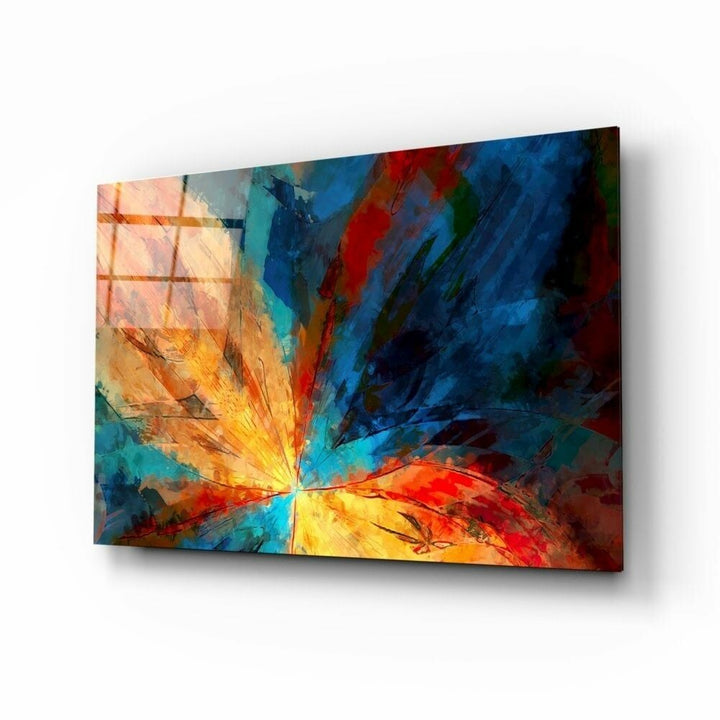 Fraktal Çiçek Cam Tablo