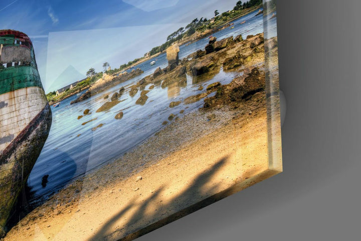 Gemi Enkazı Cam Tablo