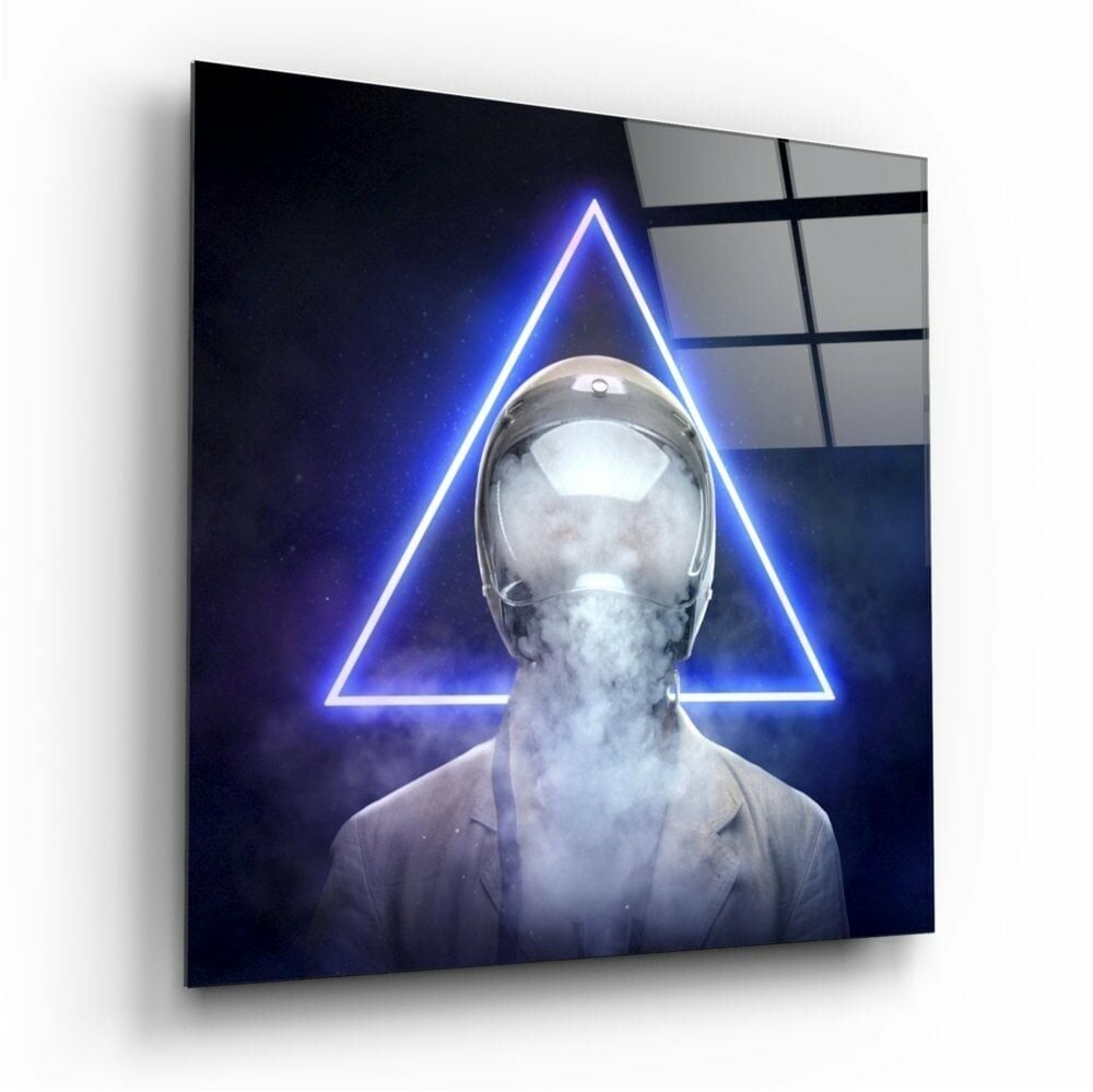 Geometrik Düşünceler Cam Tablo