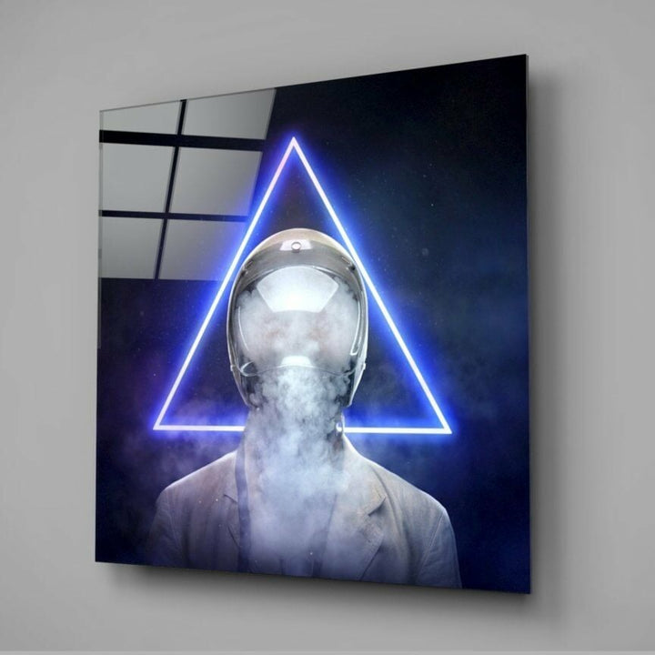 Geometrik Düşünceler Cam Tablo