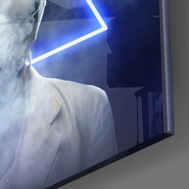 Geometrik Düşünceler Cam Tablo