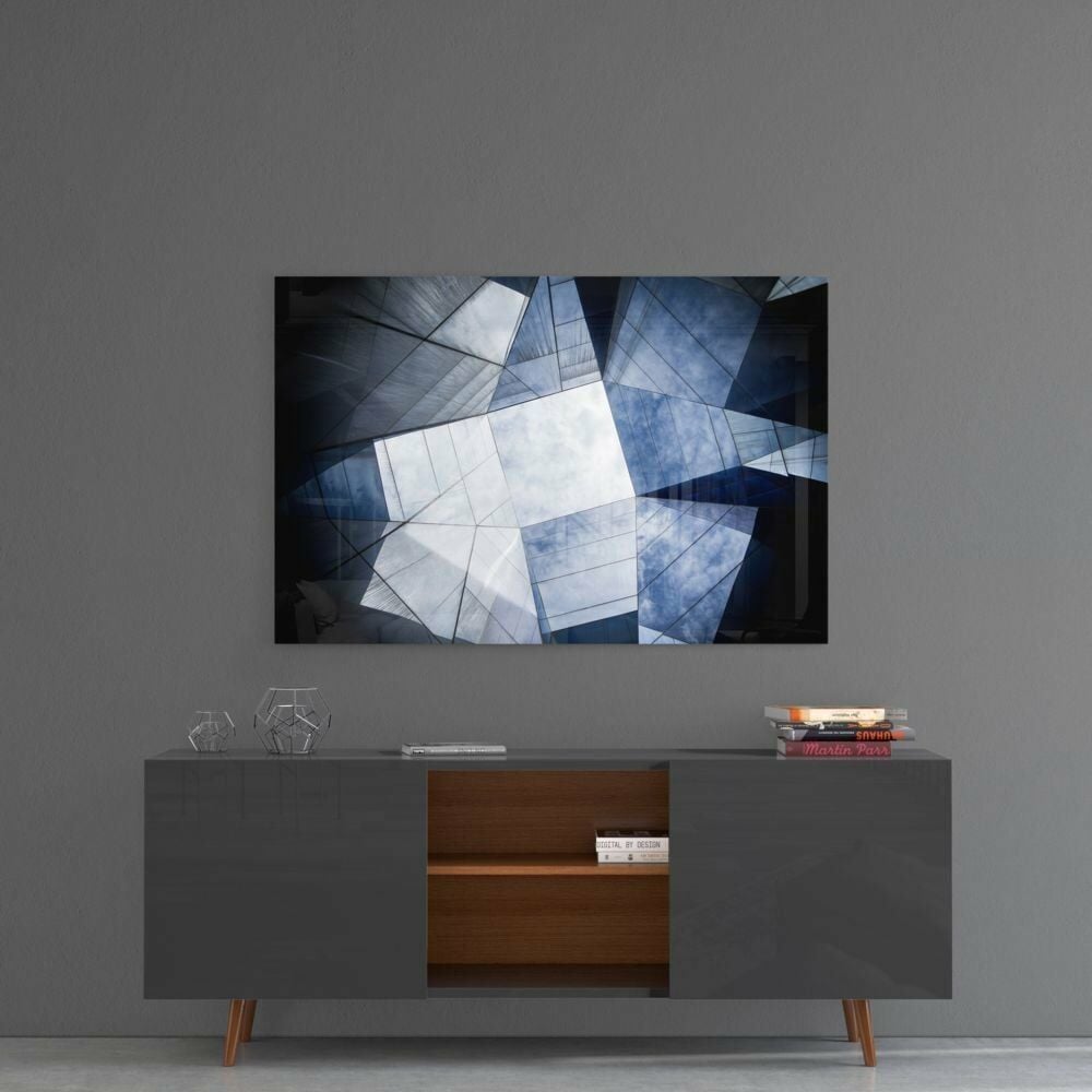 Geometrik Mimari Cam Tablo