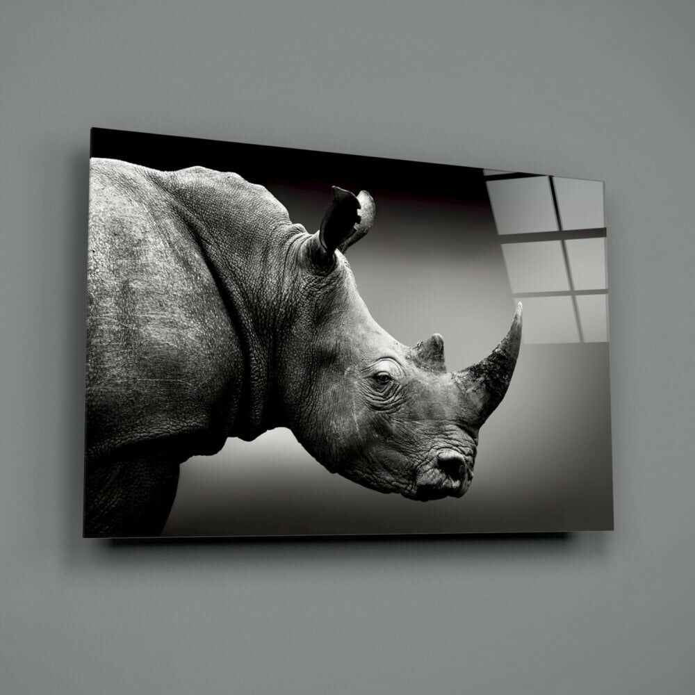 Gergedan Cam Tablo No:8086