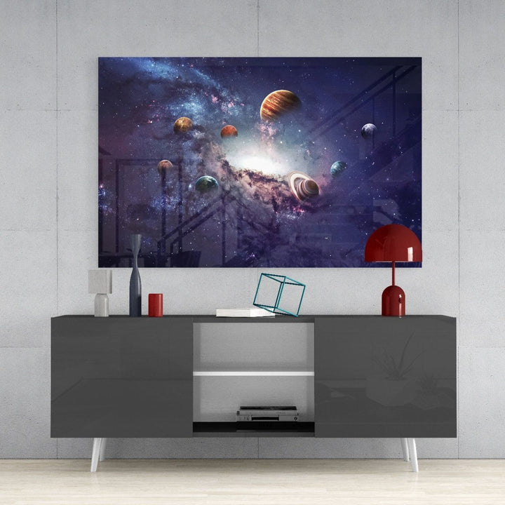 Gezegenler Cam Tablo