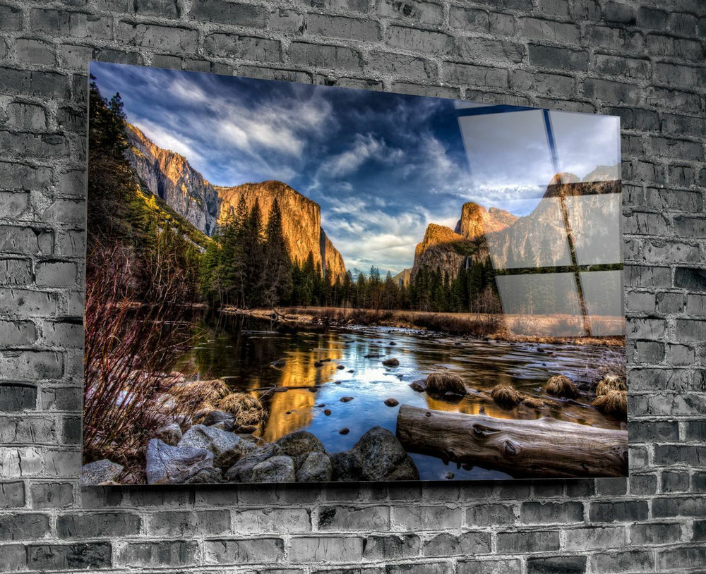 Göl Kenarı Cam Tablo No:1005