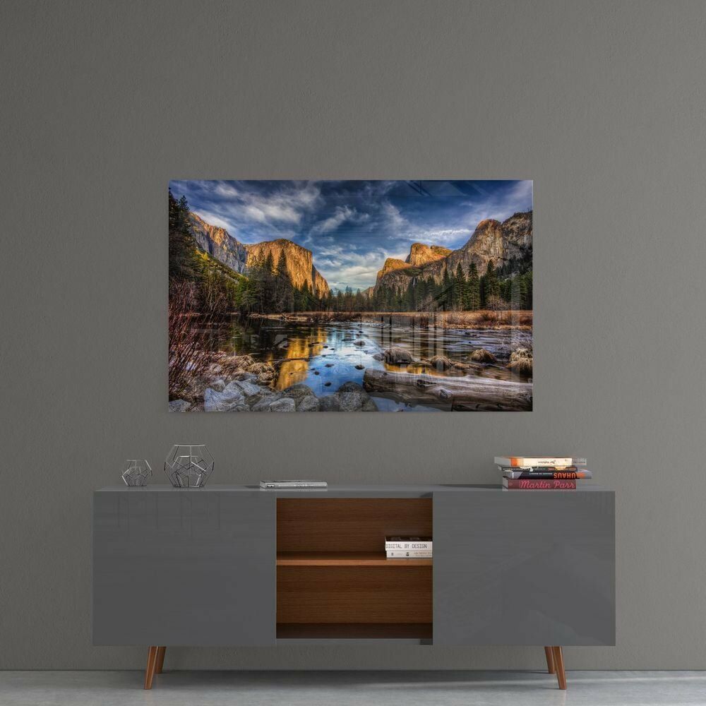 Göl Kenarı Cam Tablo No:1005