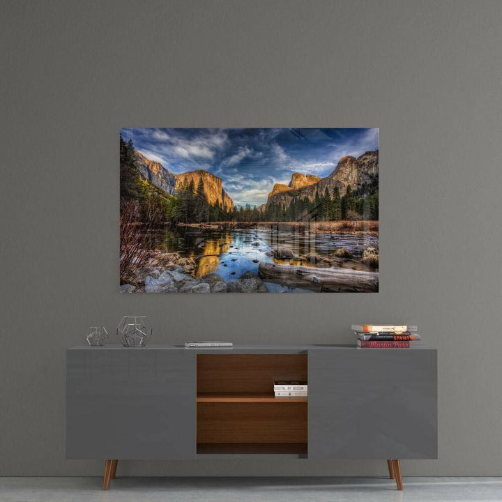 Göl Kenarı Cam Tablo No:1005