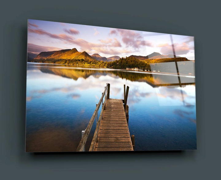 Göl Manzara Cam Tablo