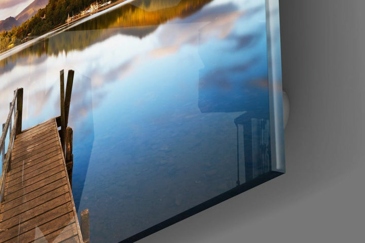 Göl Manzara Cam Tablo