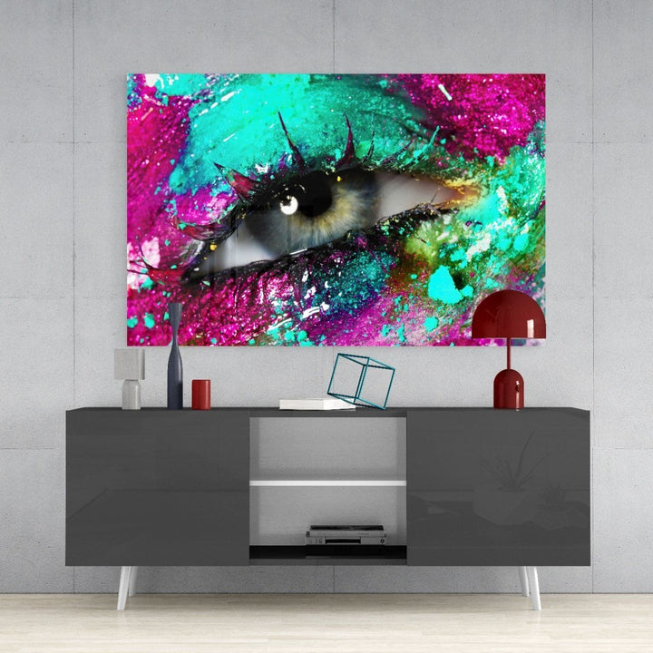 Göz Bebeği Cam Tablo