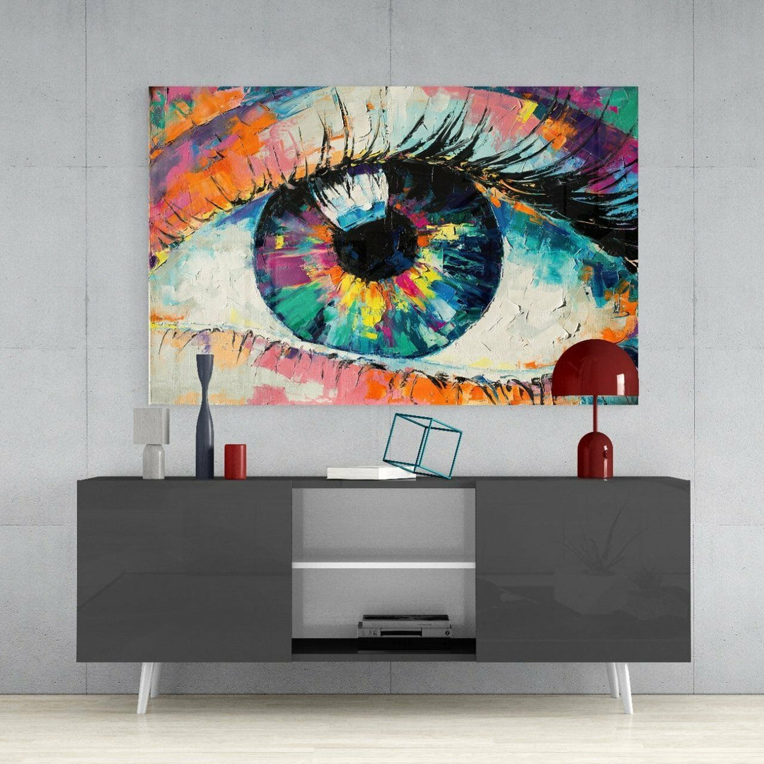Göz Bebeği Cam Tablo