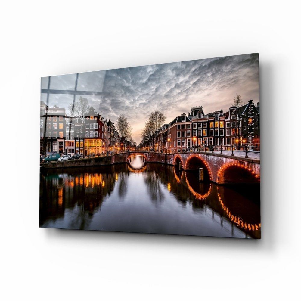 Gün Batımı Cam Tablo