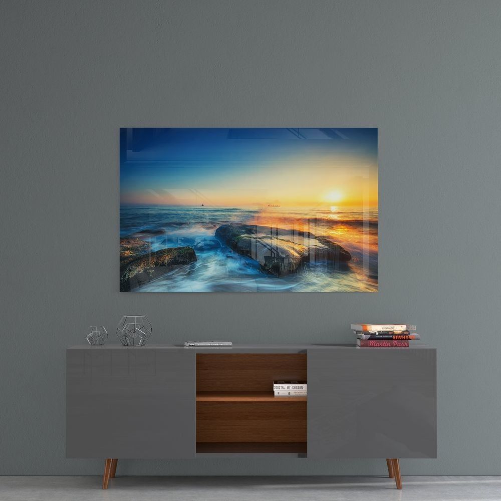 Gün Batımı Cam Tablo No:1006