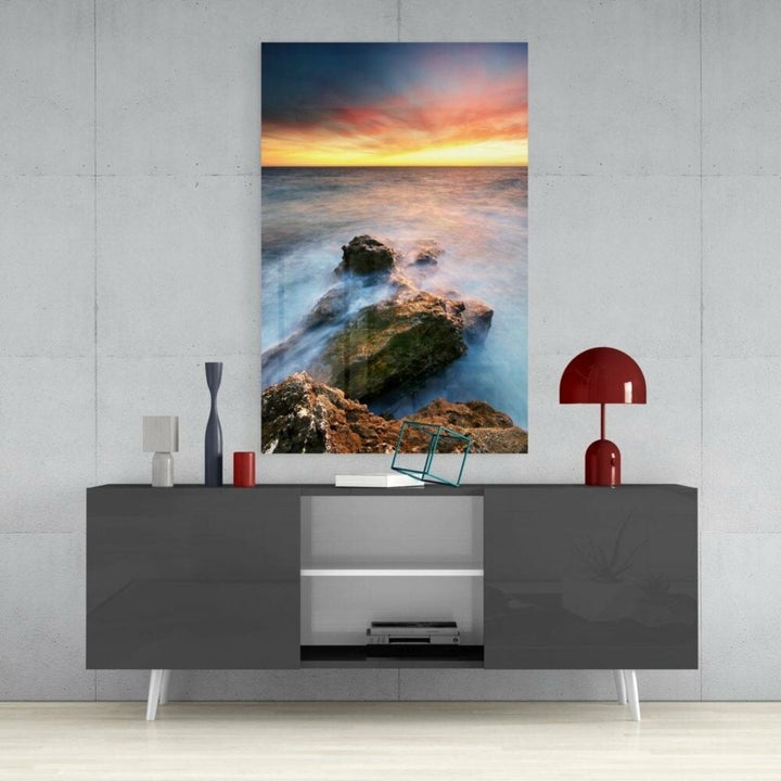 Gün Batımı Cam Tablo No:1029