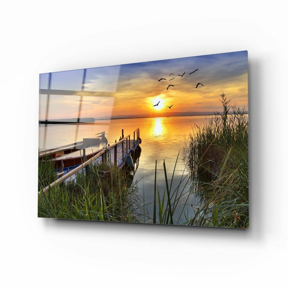 Gün Batımı Cam Tablo No:1164