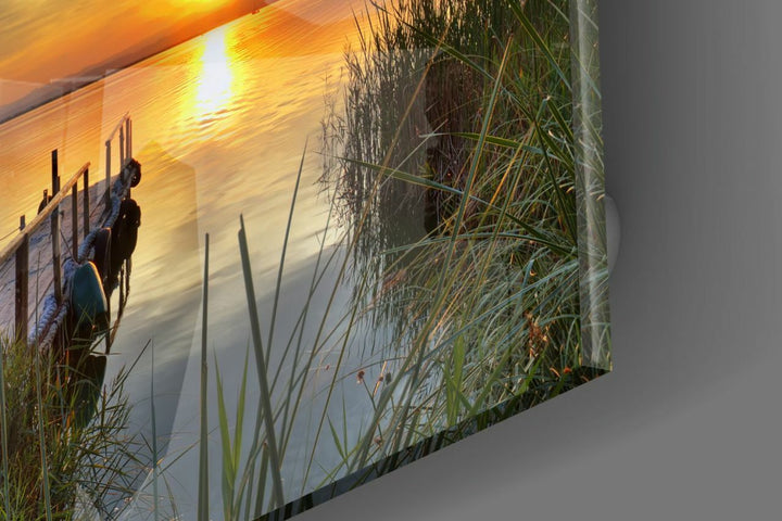 Gün Batımı Cam Tablo No:1164