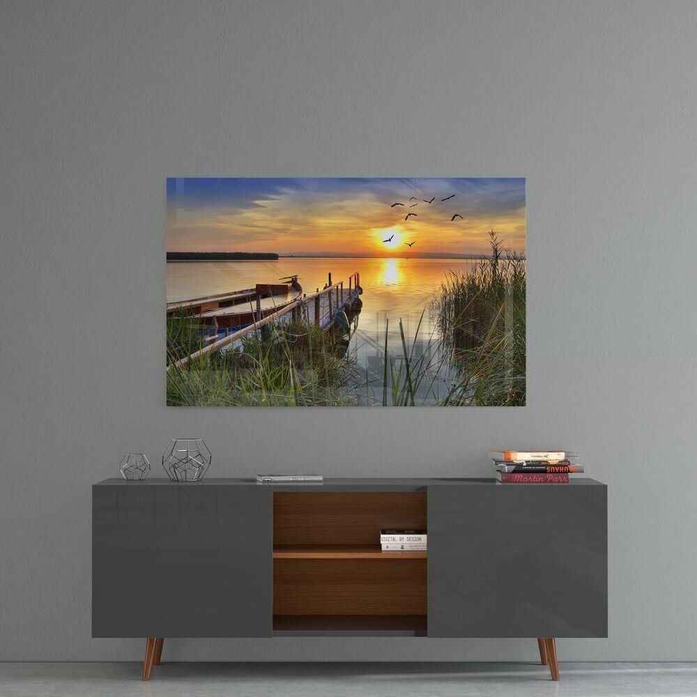 Gün Batımı Cam Tablo No:1164