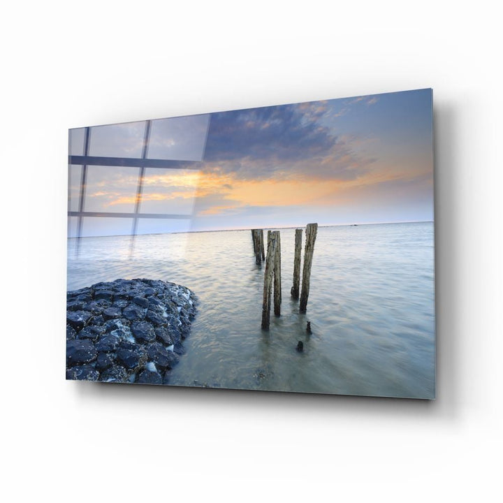 Gün Batımı Cam Tablo No:1166