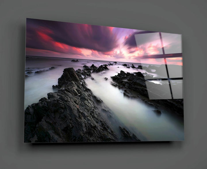 Gün Batımı Cam Tablo No:2040