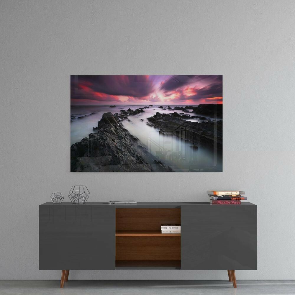 Gün Batımı Cam Tablo No:2040