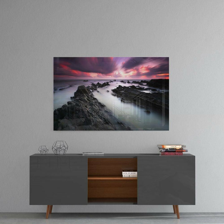 Gün Batımı Cam Tablo No:2040