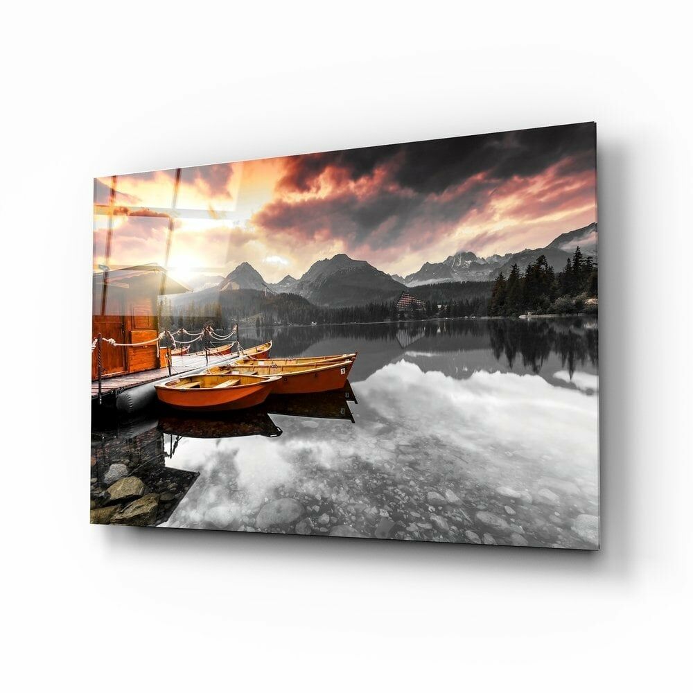 Gün Doğumu Cam Tablo