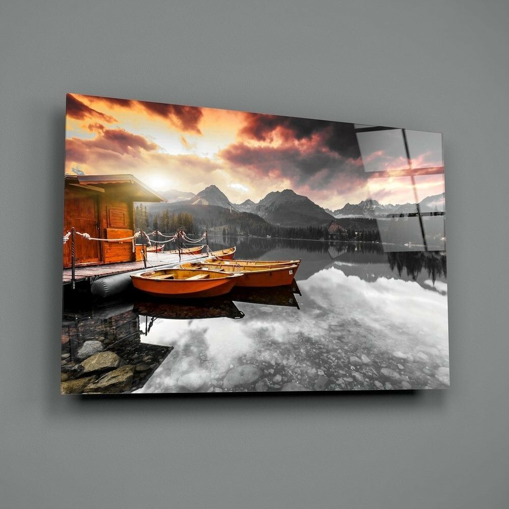 Gün Doğumu Cam Tablo