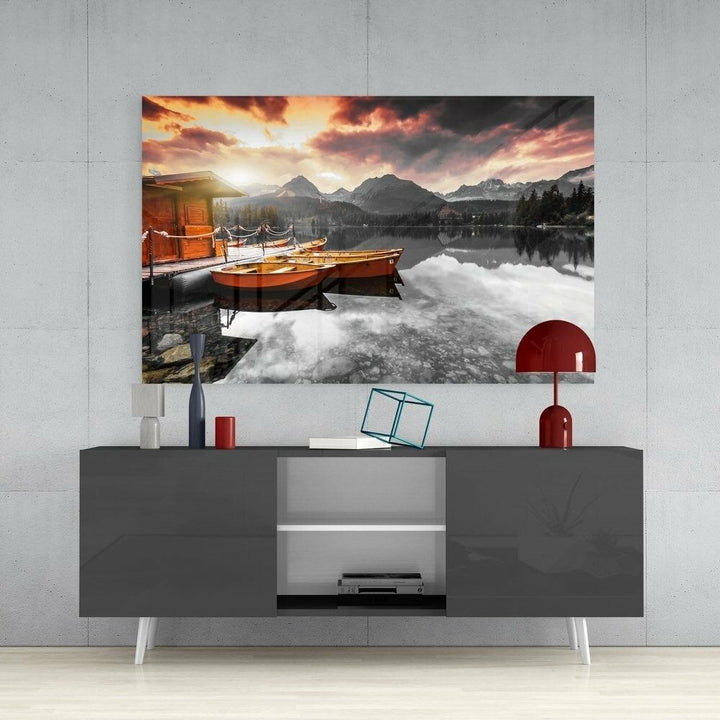 Gün Doğumu Cam Tablo