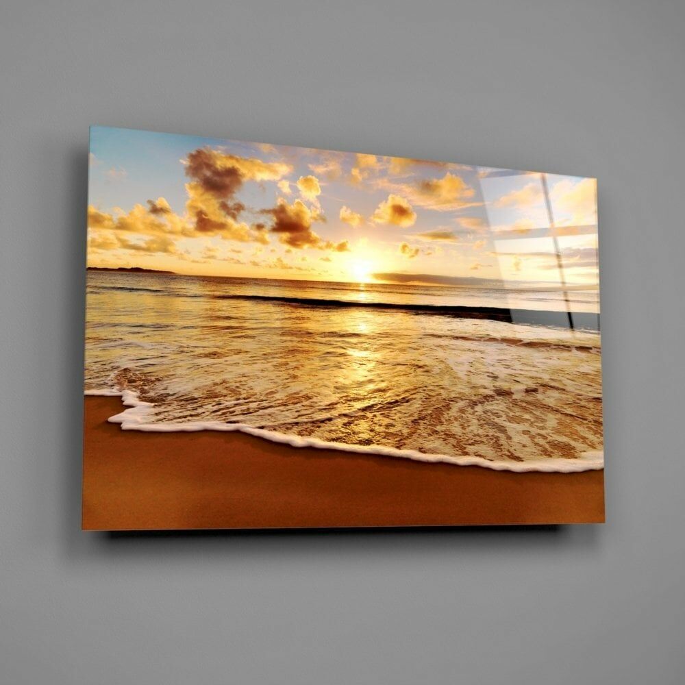 Günbatımı Cam Tablo
