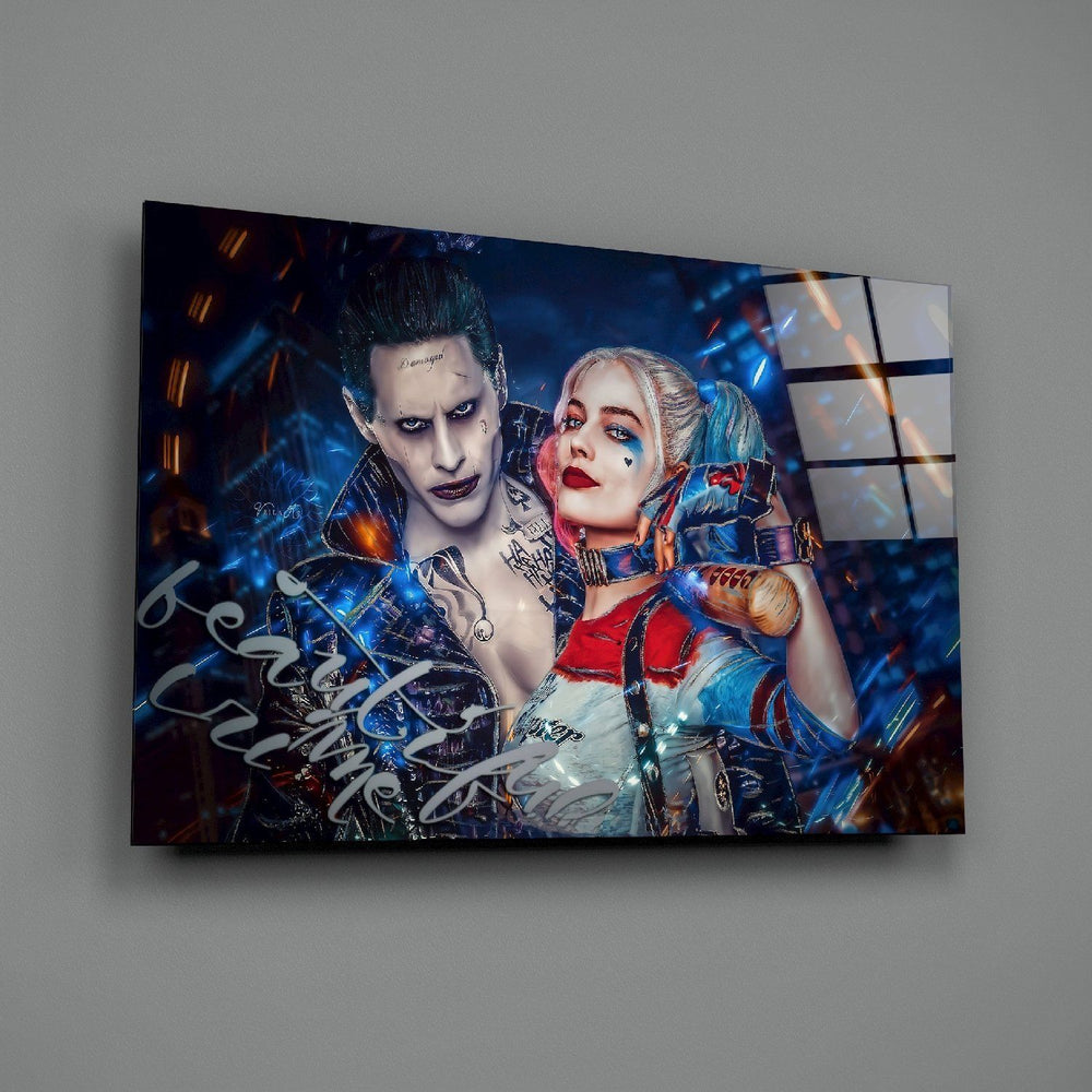 Harley Quinn ve Joker Cam Tablo No:6070
